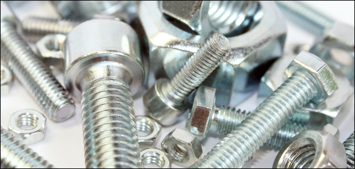 Socket head cap screws, bolts and nuts in zinc finish